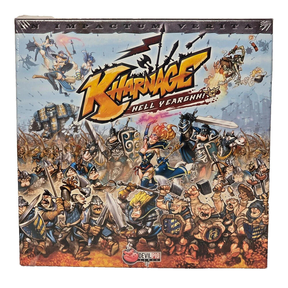 Kharnage Hell Yearghh Board Game Card Game NEW SEALED Devil Pig Asmodee‎